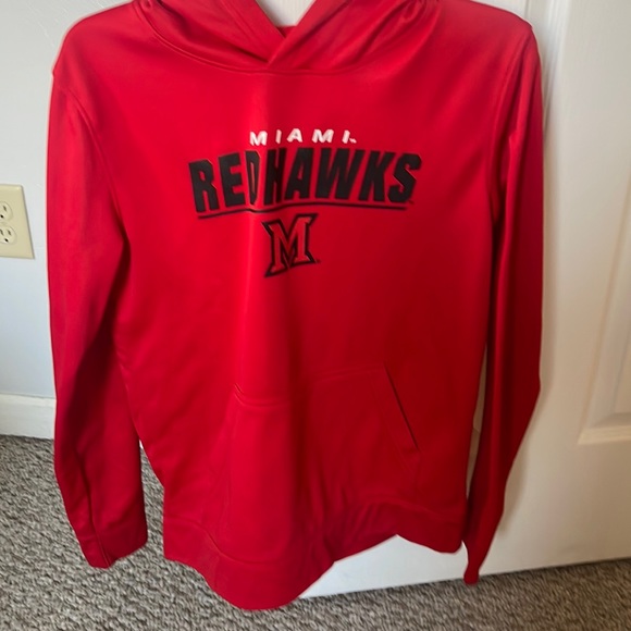 red Miami Redhawks from oxford ohio hoodie - Picture 1 of 2
